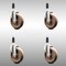 Service Caster 5 Inch 316SS High Temp Glass Filled Nylon 1-1/8 Inch Expanding Stem Caster Set SCC-SS316EX20S514-GFNSHT-118-4 - alternate 1